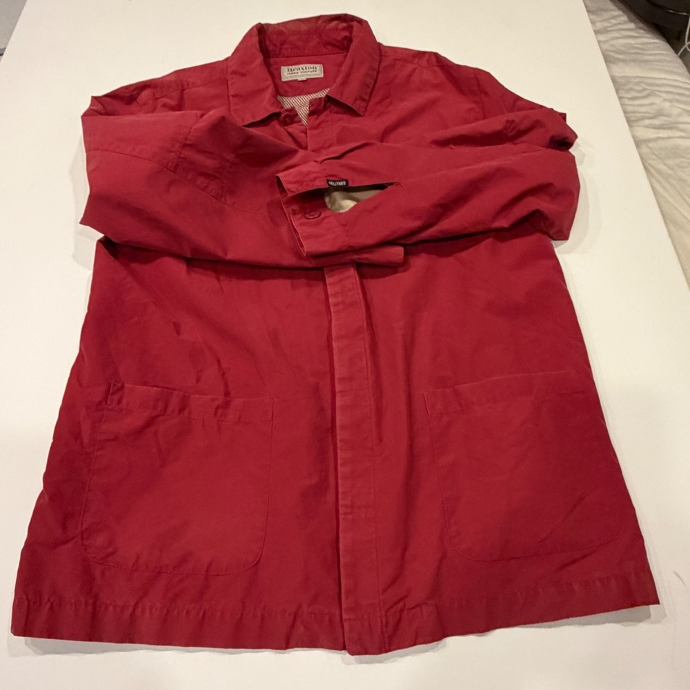 Braxton Jeans Couture Chore Jacket Mens XL Red Workwear Barn Coat Vented